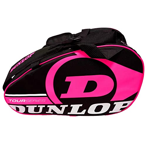 Dunlop Paletero de pádel Tour Intro Negro/Rosa Flúor, Bolsa, Adultos Unisex, Mediano