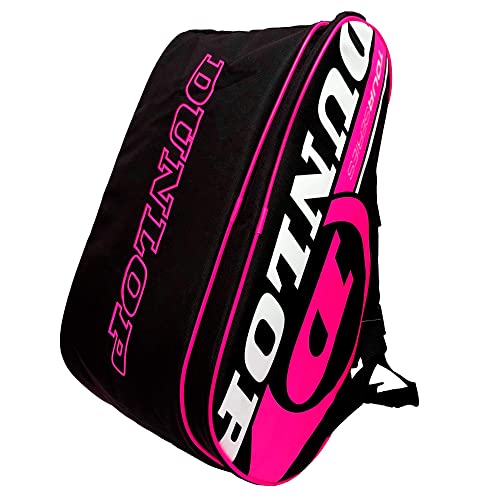 Dunlop Paletero de pádel Tour Intro Negro/Rosa Flúor, Bolsa, Adultos Unisex, Mediano