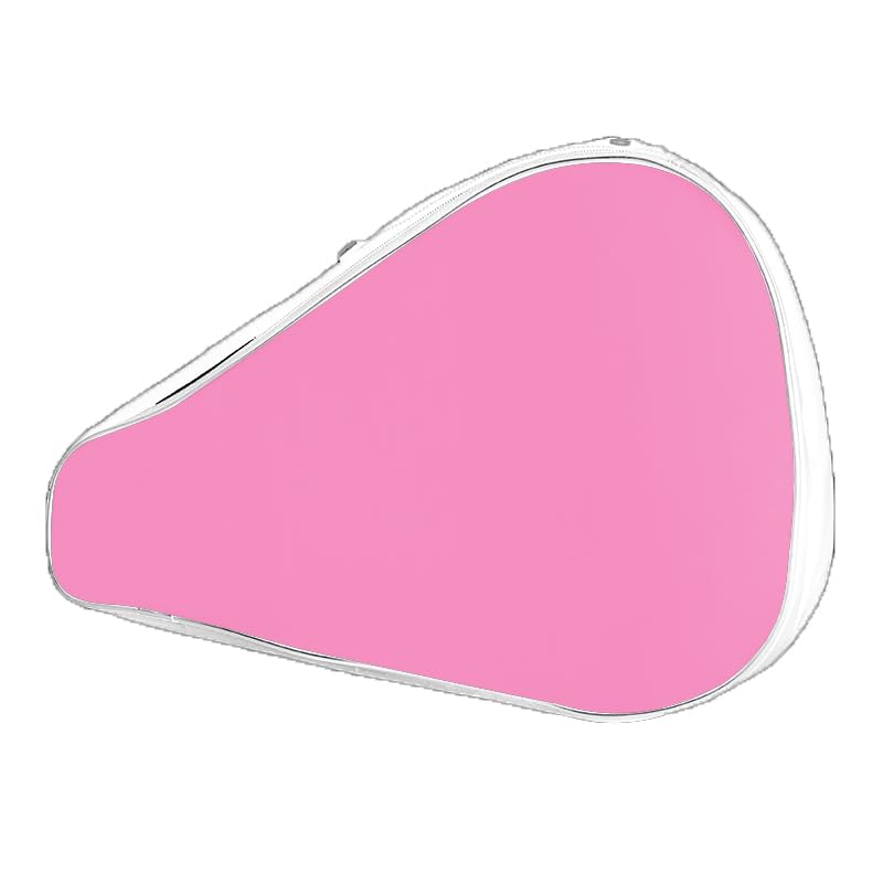 Ragetorc Funda para Palas de Pádel con Cierre de Cremallera, Impermeable, Correa Ajustable, Resistente a Arañazos y Acolchado Interior Protector (Rosa)