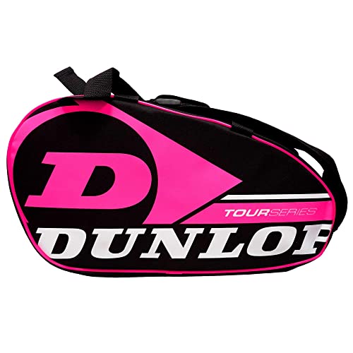 Dunlop Paletero de pádel Tour Intro Negro/Rosa Flúor, Bolsa, Adultos Unisex, Mediano