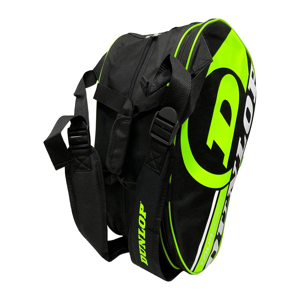 Dunlop Paletero de pádel Tour Intro Negro/Amarillo Flúor, Bolsa, Adultos Unisex, Mediano