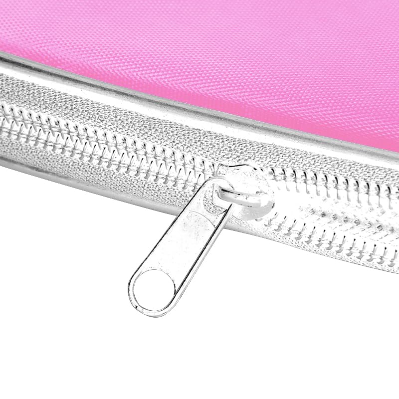 Ragetorc Funda para Palas de Pádel con Cierre de Cremallera, Impermeable, Correa Ajustable, Resistente a Arañazos y Acolchado Interior Protector (Rosa)