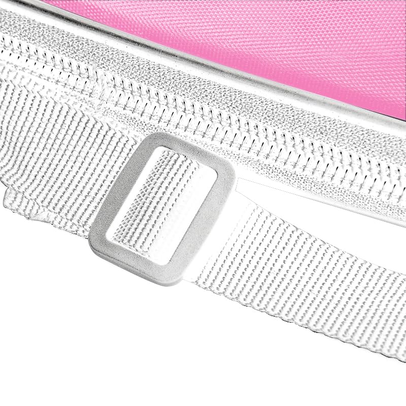 Ragetorc Funda para Palas de Pádel con Cierre de Cremallera, Impermeable, Correa Ajustable, Resistente a Arañazos y Acolchado Interior Protector (Rosa)