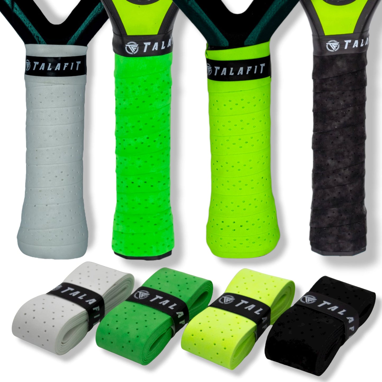 TALAFIT OverGrips Padel - Grip Padel Modelo Pro - Empuñadura Pala Padel - Overgrip Pádel Perforados - - Grip Tenis - Accesorios Padel - Grips Golf - Máximo Agarre